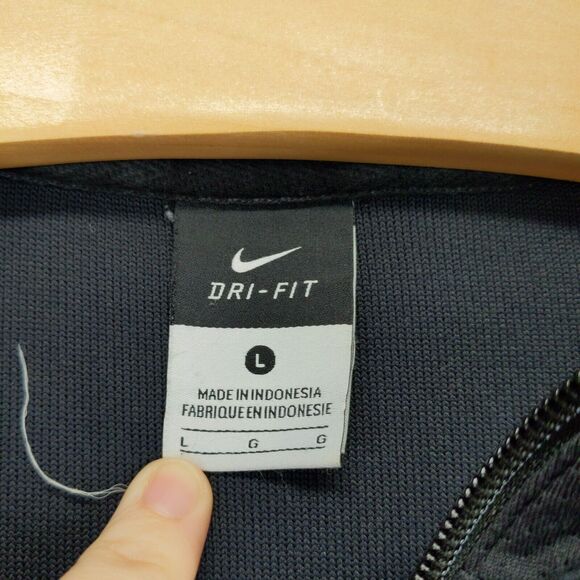 Nike Drifit Full Zip Jacket SZ Mens L Black White Womens NCAA Final Four 2011 - Picture 11 of 12